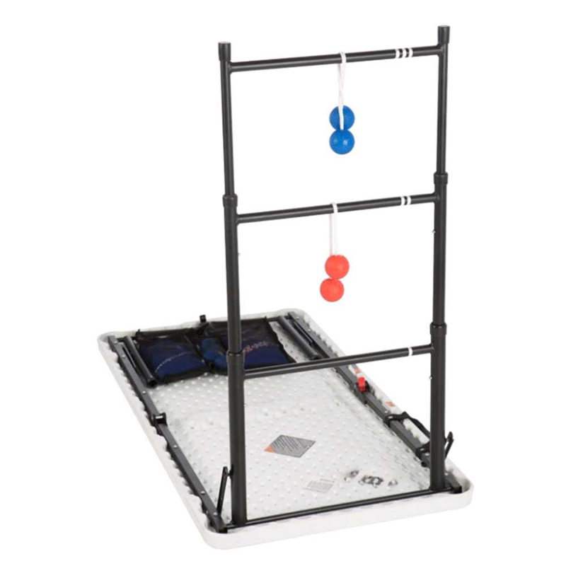Lifetime Heavy Duty Outdoor Cornhole, Ladderball Game and Folding Table